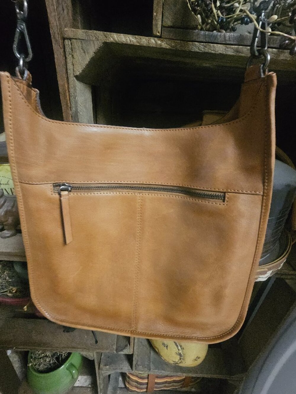 Leather crossbody